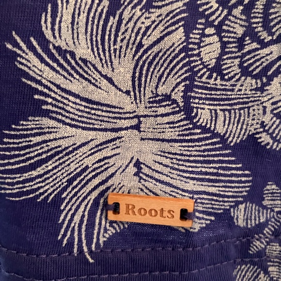 Roots Blue and White Jersey Mini Dress - Picture 2 of 7